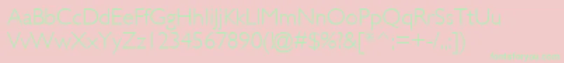 More about GillLightSsiLight Font GillLightSsiLight Font – Green Fonts on Pink Background