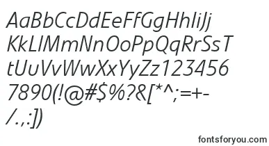 LinotypevetoLightitalic font – block Fonts