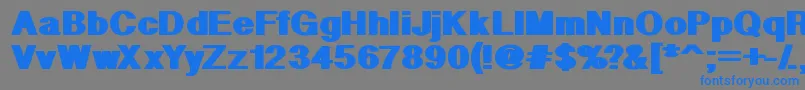 GeometricPw Font – Blue Fonts on Gray Background