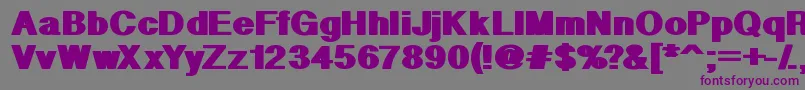GeometricPw-fontti – violetit fontit harmaalla taustalla