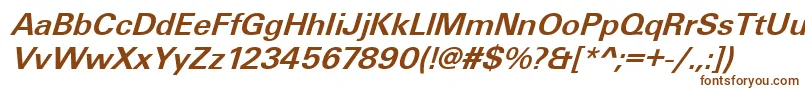 UniqueLightBolditalic Font – Brown Fonts