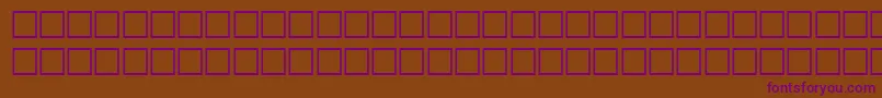 Шрифт WatsonRegular – фиолетовые шрифты на коричневом фоне