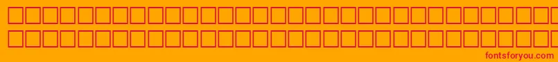 WatsonRegular Font – Red Fonts on Orange Background