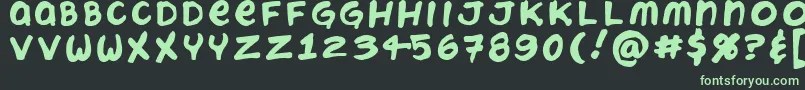 ChatteryTeeth Font – Green Fonts on Black Background