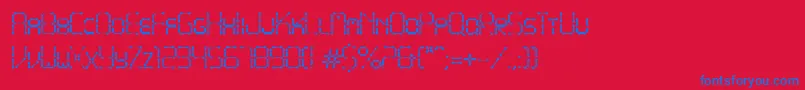 Poinif Font – Blue Fonts on Red Background