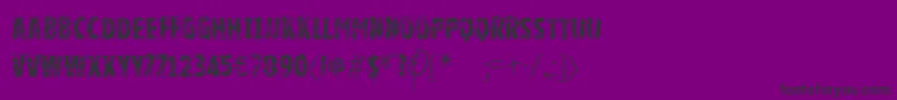 Vtksgoodluckforyou Font – Black Fonts on Purple Background