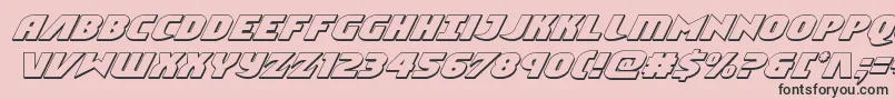 Ninjagarden3Dital Font – Black Fonts on Pink Background