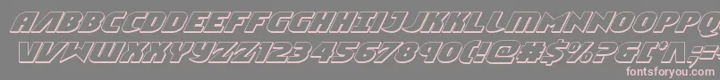 Ninjagarden3Dital-Schriftart – Rosa Schriften auf grauem Hintergrund