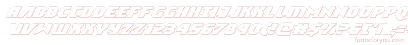 Шрифт Ninjagarden3Dital – розовые шрифты на белом фоне
