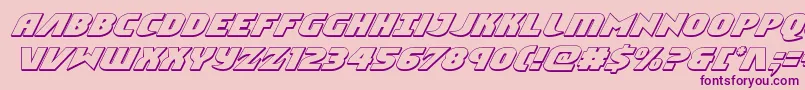 Шрифт Ninjagarden3Dital – фиолетовые шрифты на розовом фоне