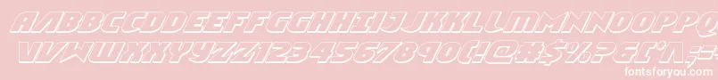 Ninjagarden3Dital Font – White Fonts on Pink Background