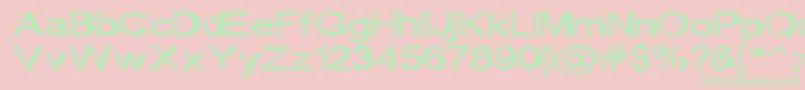 Skunkline Font – Green Fonts on Pink Background