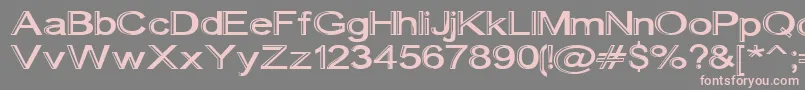 Skunkline Font – Pink Fonts on Gray Background