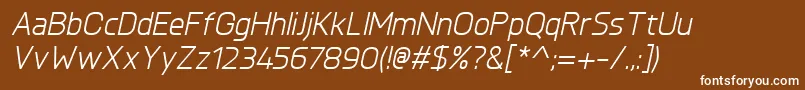 fuente KnulItalic – Fuentes Blancas Sobre Fondo Marrón