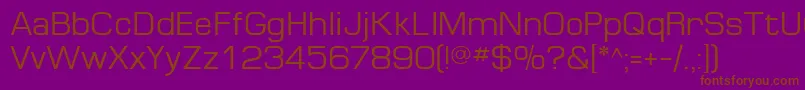 Шрифт MinimaSsi – коричневые шрифты на фиолетовом фоне