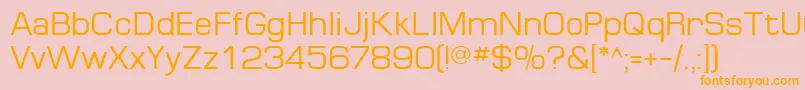 MinimaSsi Font – Orange Fonts on Pink Background