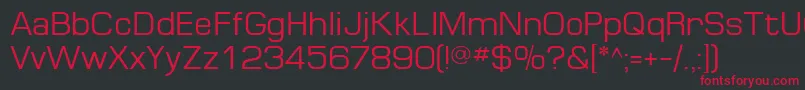MinimaSsi Font – Red Fonts on Black Background