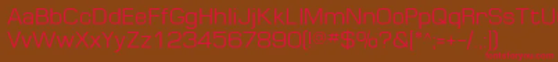 MinimaSsi Font – Red Fonts on Brown Background