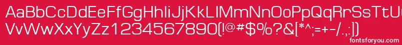 MinimaSsi Font – White Fonts on Red Background