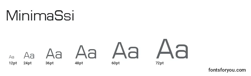MinimaSsi Font Sizes