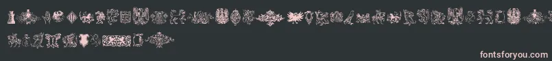 Intellectaheraldics Font – Pink Fonts on Black Background