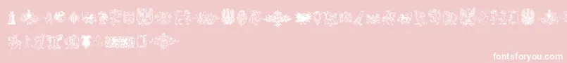 Intellectaheraldics Font – White Fonts on Pink Background