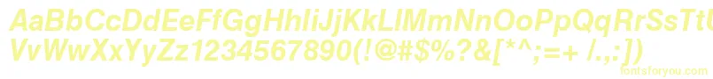 HelveticaCyrillicBoldInclined Font – Yellow Fonts