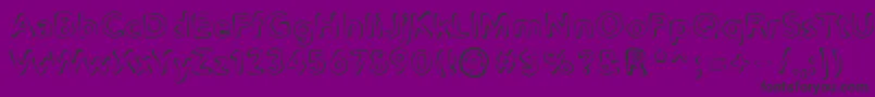 Distro2Squidgey Font – Black Fonts on Purple Background