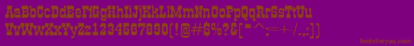 GildiaexpRegular Font – Brown Fonts on Purple Background