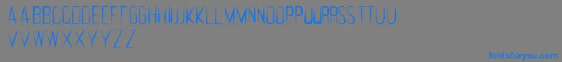 Police FeralRegular – polices bleues sur fond gris