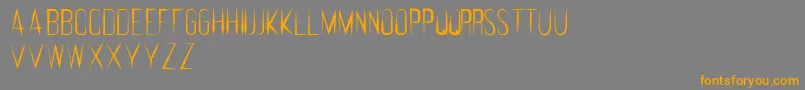 FeralRegular Font – Orange Fonts on Gray Background