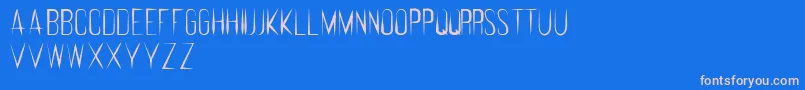 FeralRegular Font – Pink Fonts on Blue Background