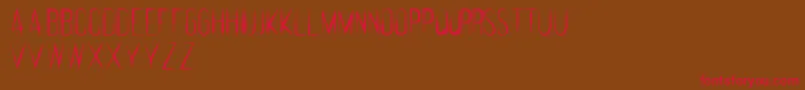 FeralRegular Font – Red Fonts on Brown Background