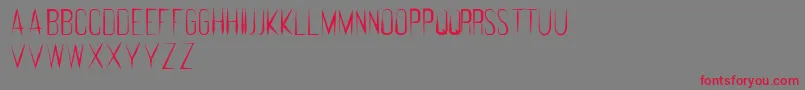 fuente FeralRegular – Fuentes Rojas Sobre Fondo Gris