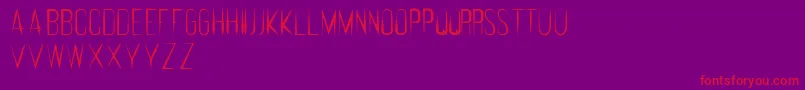 FeralRegular Font – Red Fonts on Purple Background