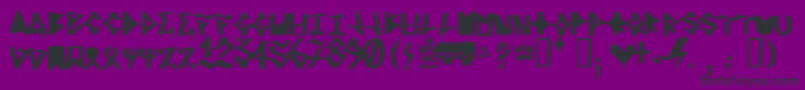 RifrediRudeBoy Font – Black Fonts on Purple Background
