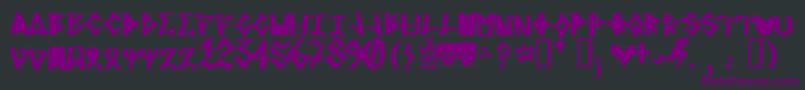 RifrediRudeBoy Font – Purple Fonts on Black Background
