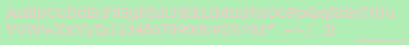 LaplandDemibold Font – Pink Fonts on Green Background