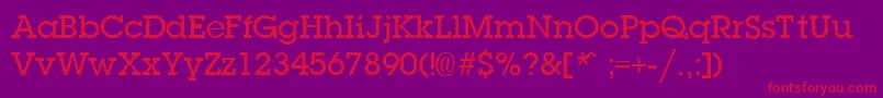 LaplandDemibold Font – Red Fonts on Purple Background