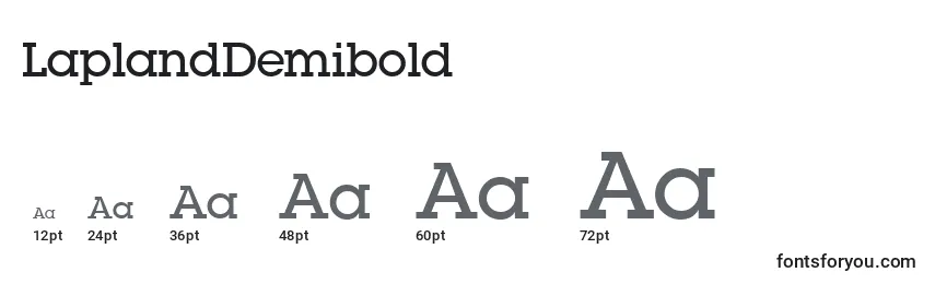 Размеры шрифта LaplandDemibold