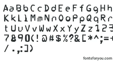 Corrupter font – distorted Fonts