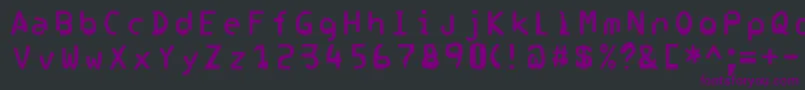 Więcej informacji o czcionce Corrupter Czcionka Corrupter – fioletowe czcionki na czarnym tle