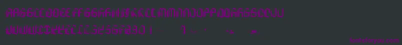 フォントKillThePanda – 黒い背景に紫のフォント