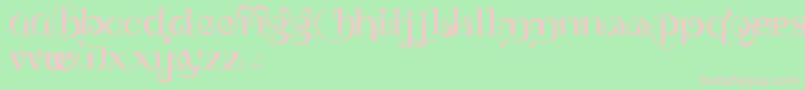 Шрифт HffThaiDye – розовые шрифты на зелёном фоне