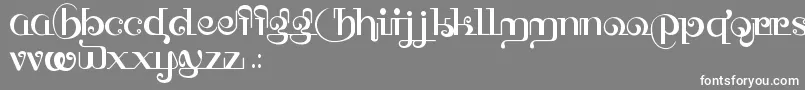 HffThaiDye Font – White Fonts on Gray Background