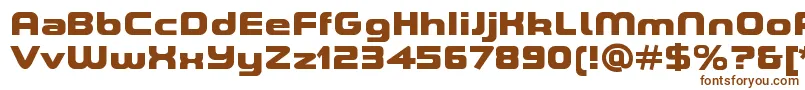 ASpaceBlackDemo-fontti – ruskeat fontit valkoisella taustalla