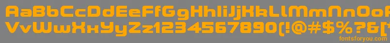 ASpaceBlackDemo Font – Orange Fonts on Gray Background