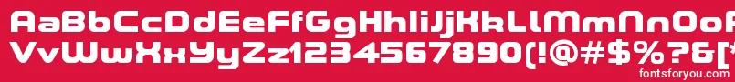ASpaceBlackDemo Font – White Fonts on Red Background