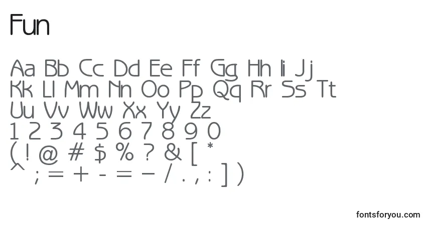 Funフォント–アルファベット、数字、特殊文字