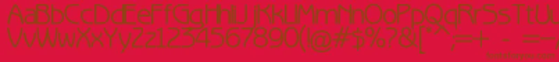 Fun Font – Brown Fonts on Red Background